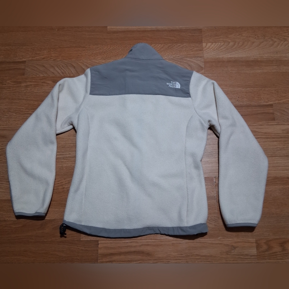 The North Face Two-Tone Fleece Jacket - Cream & Gray - Picture 2 of 7